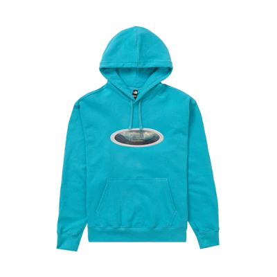 Supreme TNF Lenticular Mountains Hooded Sweatshirt Teal