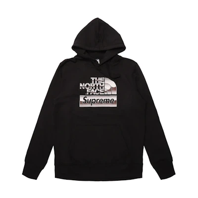 Supreme The North Face Metallic Logo Hooded Sweatshirt Black