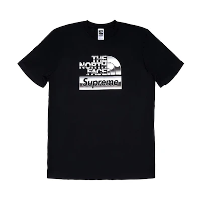 Supreme The North Face Metallic Logo T ‘Shirt Black