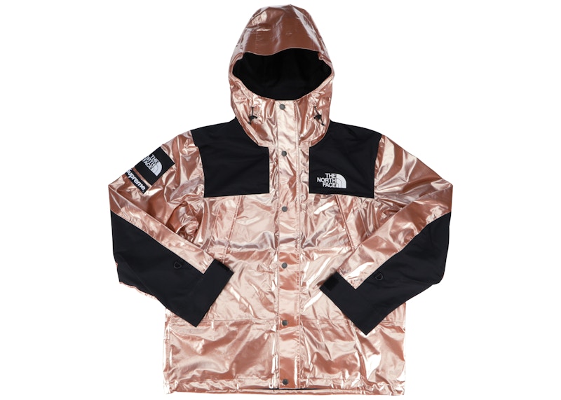 Buy Supreme The North Face Parka Montaña Metálica Oro Rosado