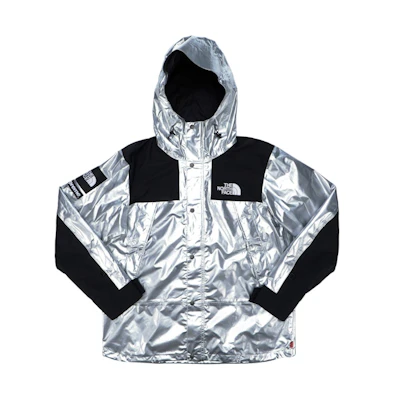 Supreme The North Face Metallic Mountain Parka Silver