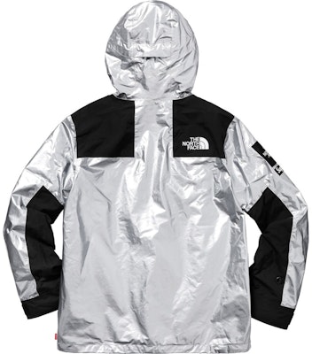 Supreme The North Face Metallic Mountain Parka Silver Lookbook Supreme The North Face Metallic Mountain Parka Silver