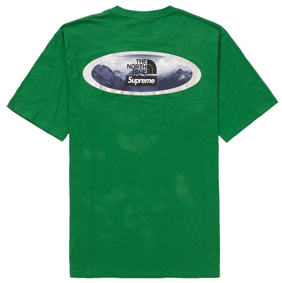 supreme-the-north-face-mountains-tee-green