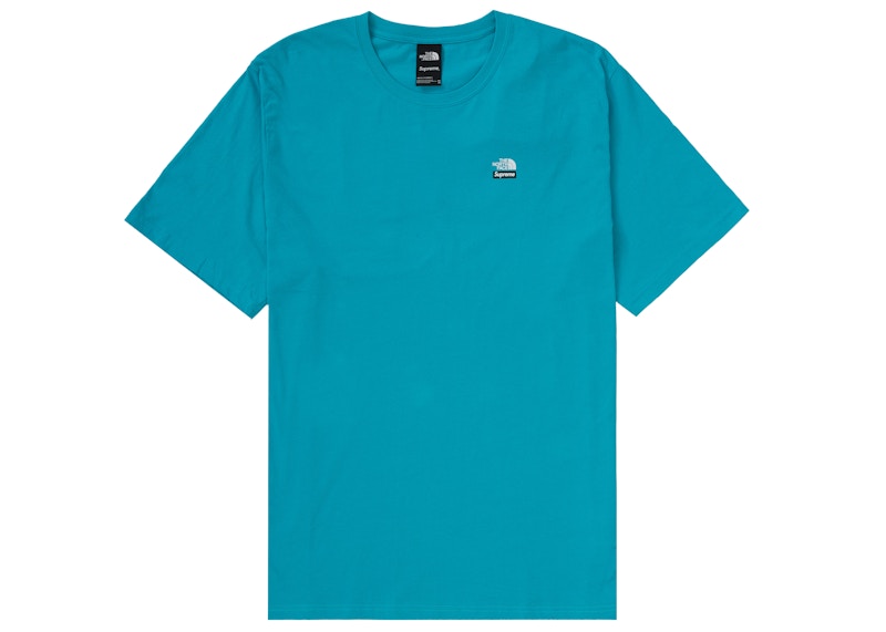 Order Camiseta Supreme The North Face Montañas Verde Azulado.