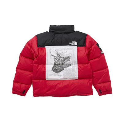 Supreme TNF Nuptse Jacket Blue
