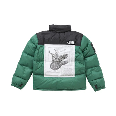 Supreme TNF Nuptse Jacket Green