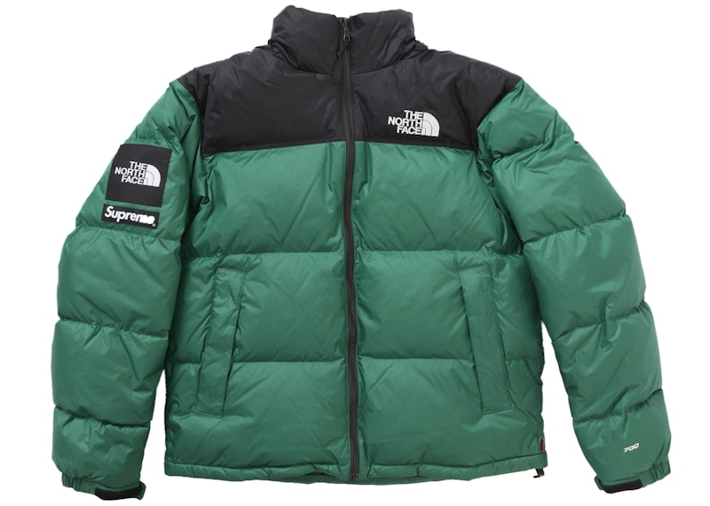 Order Supreme x The North Face 綠色羽絨外套