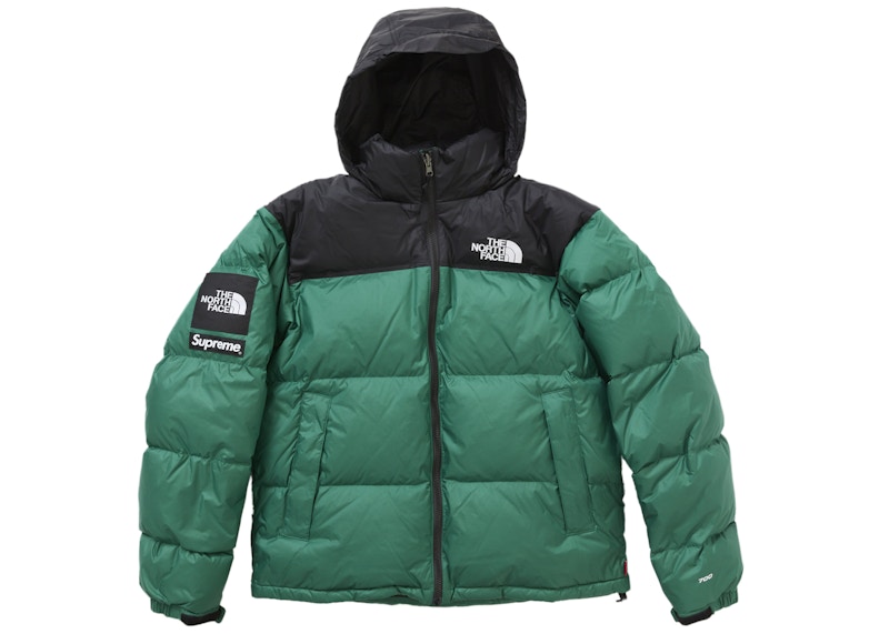 Shop Supreme x The North Face 綠色羽絨外套