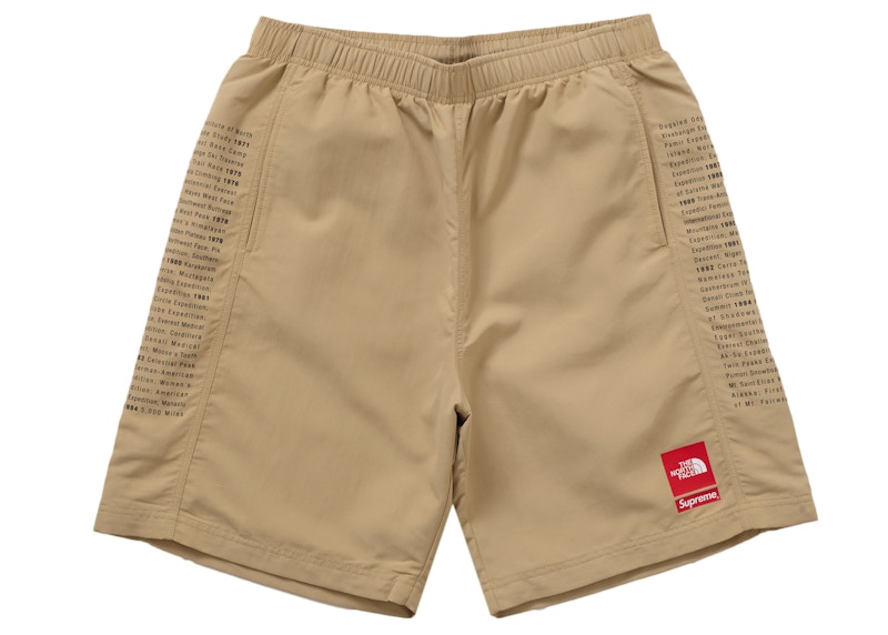 Supreme The North Face Nylon Short Light Brown