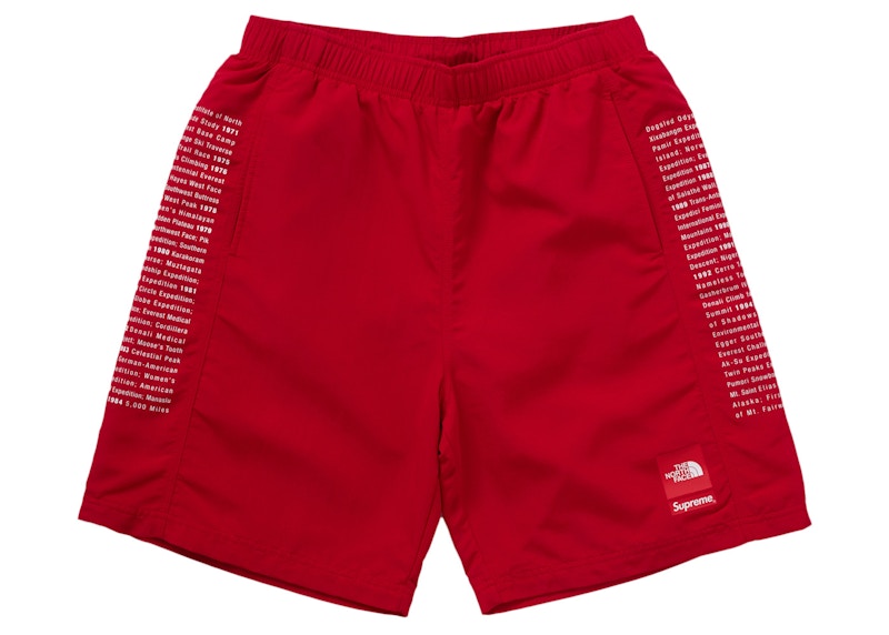 Supreme The North Face Nylon Short Red