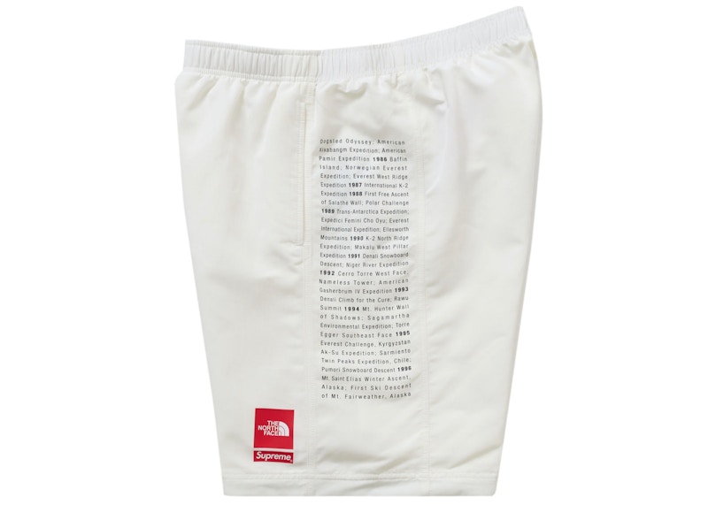Order シュプリーム ザ・ノース・フェイス ナイロン ショーツ ホワイト