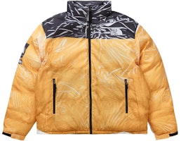 Supreme The North Face Printed Nuptse Trompe L'oeil Jacket Yellow Supreme The North Face Printed Nuptse Trompe L'oeil Jacket Yellow
