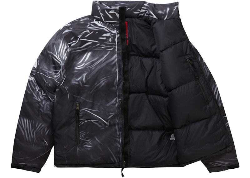 Order Supreme 北面印花立體視覺黑色羽絨外套