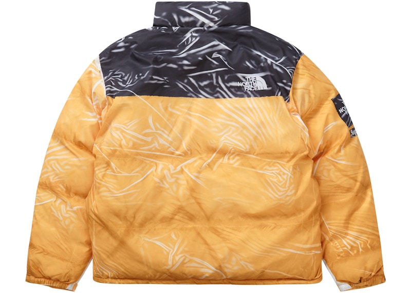 Lookbook Supreme The North Face 印花Nuptse Trompe L'oeil 夾克 黃色