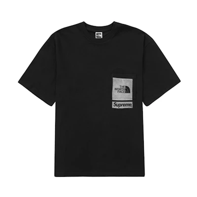Supreme TNF Printed Pocket Tee Black