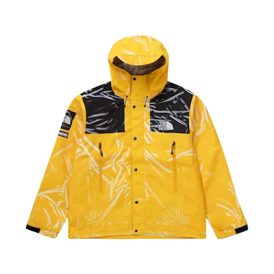 Supreme TNF Printed Taped Seam Shell Trompe L'oeil Jacket Yellow