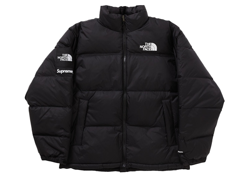 Order Supreme x The North Face 拼接羽绒夹克 黑色
