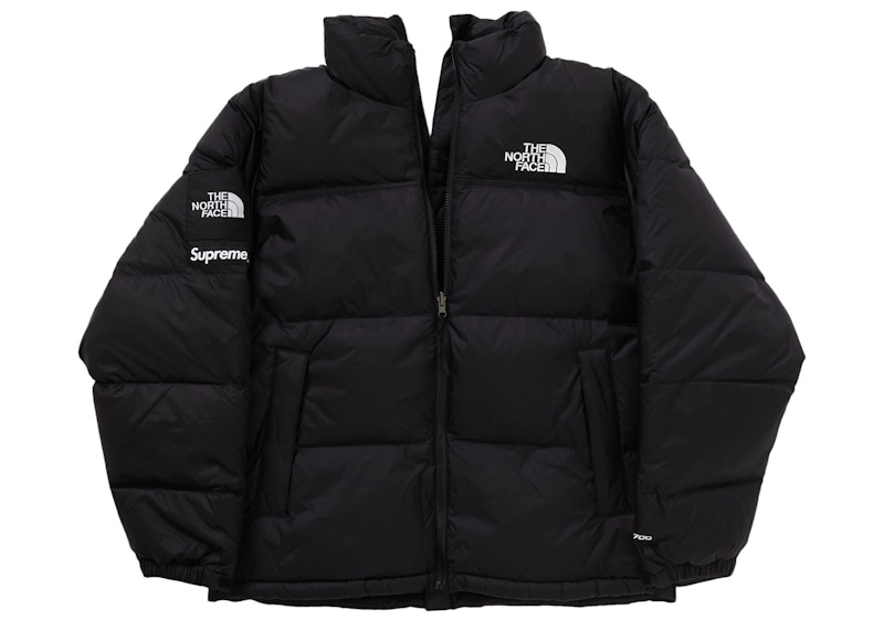 Lookbook Supreme x The North Face 拼接羽绒夹克 黑色