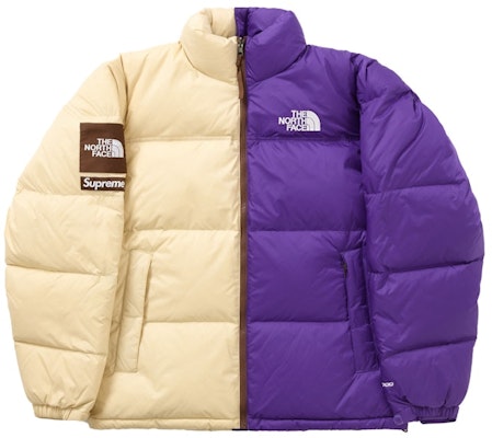 Supreme The North Face Split Nuptse Jaket Putih Buy Supreme The North Face Split Nuptse Jaket Putih