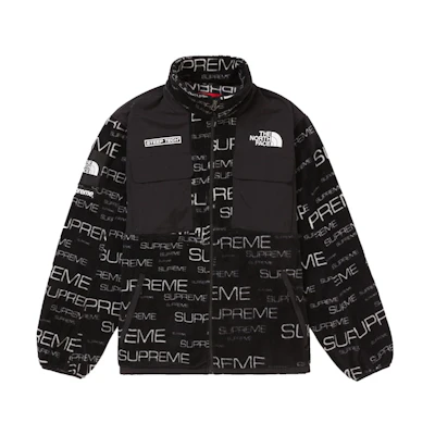 Supreme The North Face Steep Tech Fleece Jacket Black