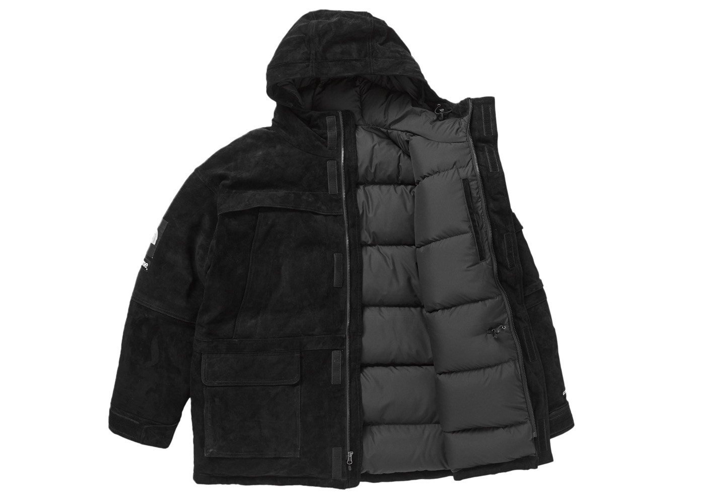 Lookbook Supreme The North Face 麂皮600填充羽絨外套 黑色