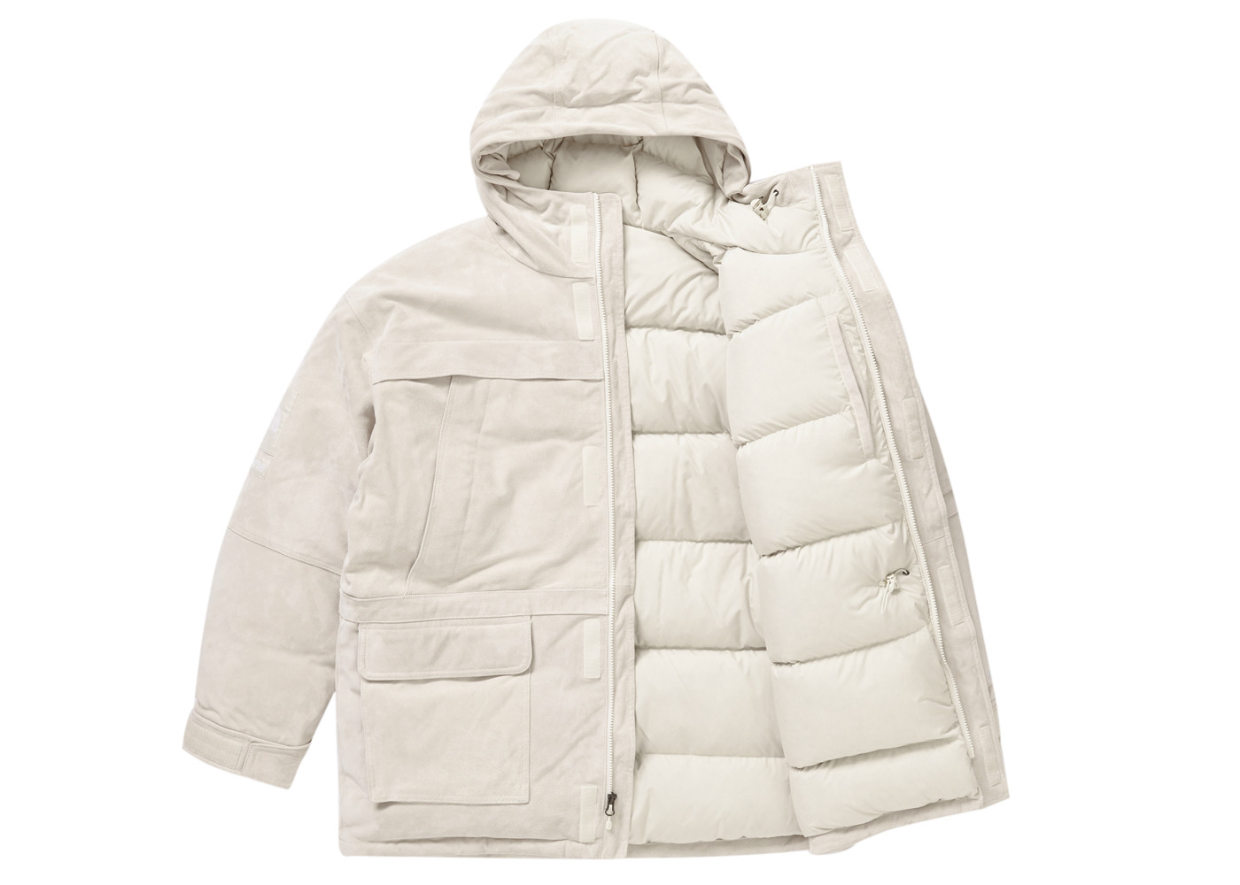 Lookbook Supreme The North Face Suede Parka 600-Fill Plumas Piedra