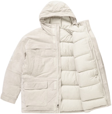 Supreme The North Face Suede 600-Fill Down Parka Stone Lookbook Supreme The North Face Suede 600-Fill Down Parka Stone