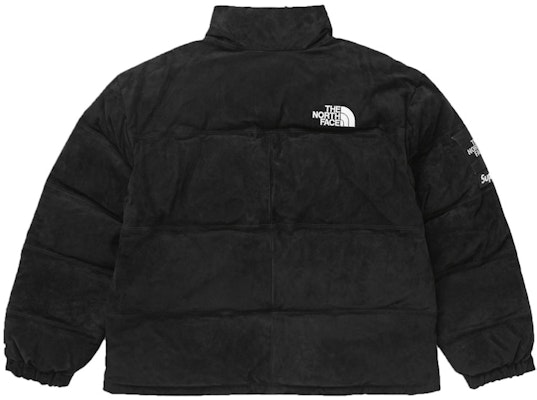 Supreme The North Face Suede Nuptse Jacket Black Lookbook Supreme The North Face Suede Nuptse Jacket Black
