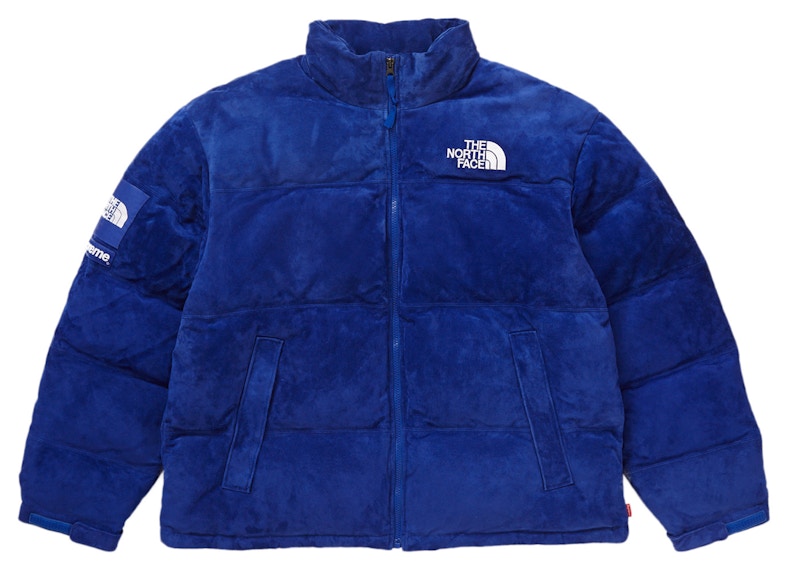 Buy Supreme The North Face 麂皮 Nuptse 夾克 藍色