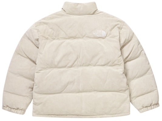 Supreme The North Face Suede Nuptse Jacket Stone Lookbook Supreme The North Face Suede Nuptse Jacket Stone