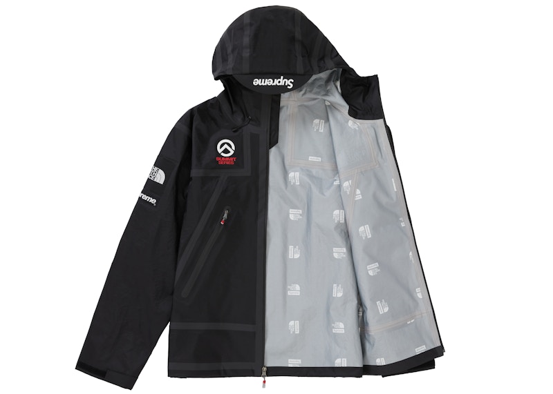 Order SUPREME x THE NORTH FACE 冷峰系列黑色外縫帶科技防水外套
