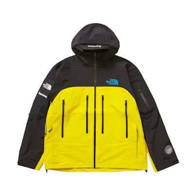 Supreme TNF Taped Seam Shell Jacket Yellow