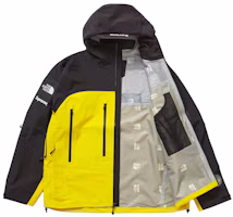 Order Supreme 聯名 The North Face 黃色膠條縫合外套