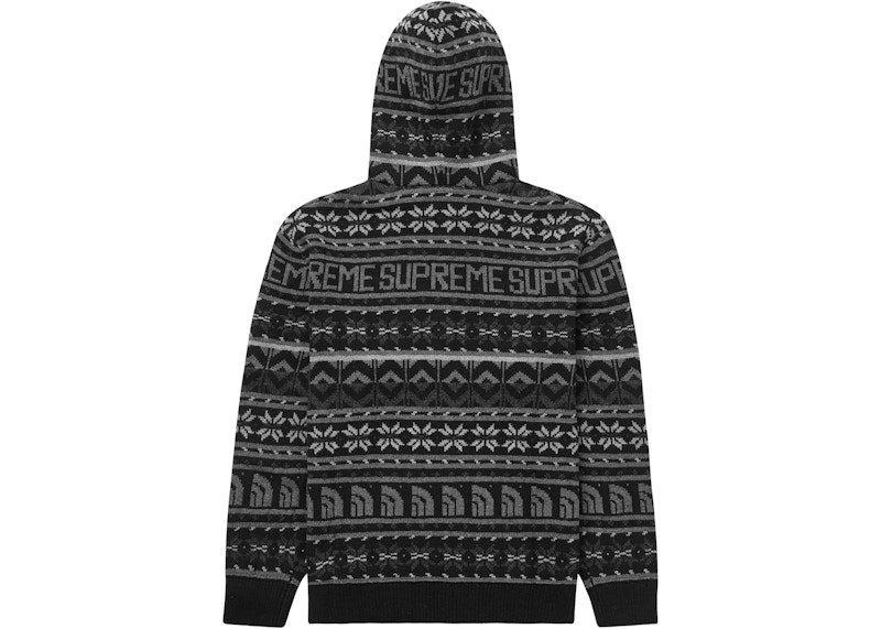 Order Supreme The North Face Sudadera con Capucha y Cierre Negro