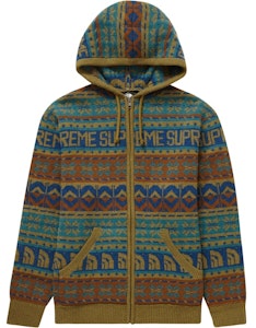 Supreme The North Face Zip Up Hooded Sweater Warna Olive Buy Supreme The North Face Zip Up Hooded Sweater Warna Olive