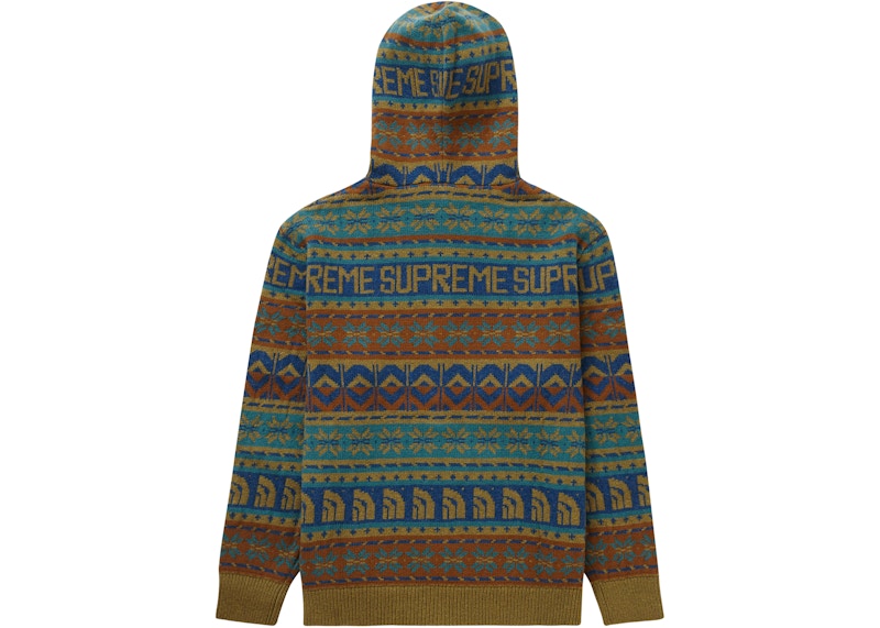 Order Supreme The North Face Sudadera con Capucha Cremallera Oliva
