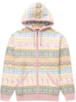 Supreme The North Face Zip Up Hooded Sweater Pink Supreme The North Face Zip Up Hooded Sweater Pink