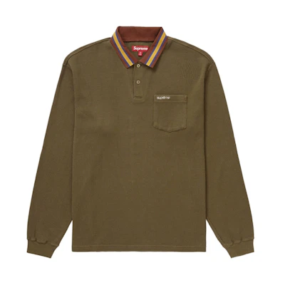 Supreme Thermal L/S Polo Olive