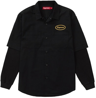 Supreme Baju Kerja Lengan Panas Hitam Order Supreme Baju Kerja Lengan Panas Hitam