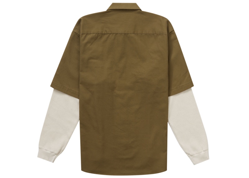 Lookbook Supreme Thermal Sleeve Work Shirt Olive