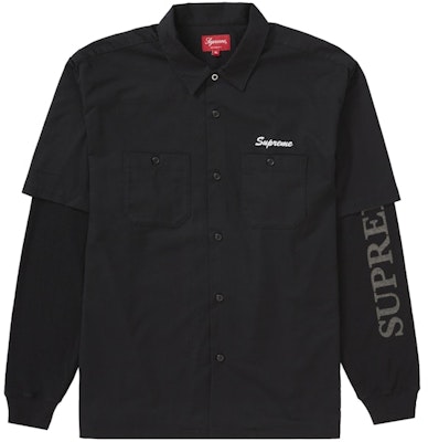 Supreme Thermal Work Shirt Black (FW21) Buy Supreme Thermal Work Shirt Black (FW21)