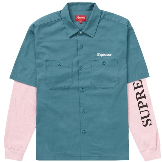 supreme-thermal-work-shirt-work-green-fw-21