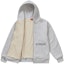 Order Supreme Thermal Zip Up Sweatshirt Ash Grey