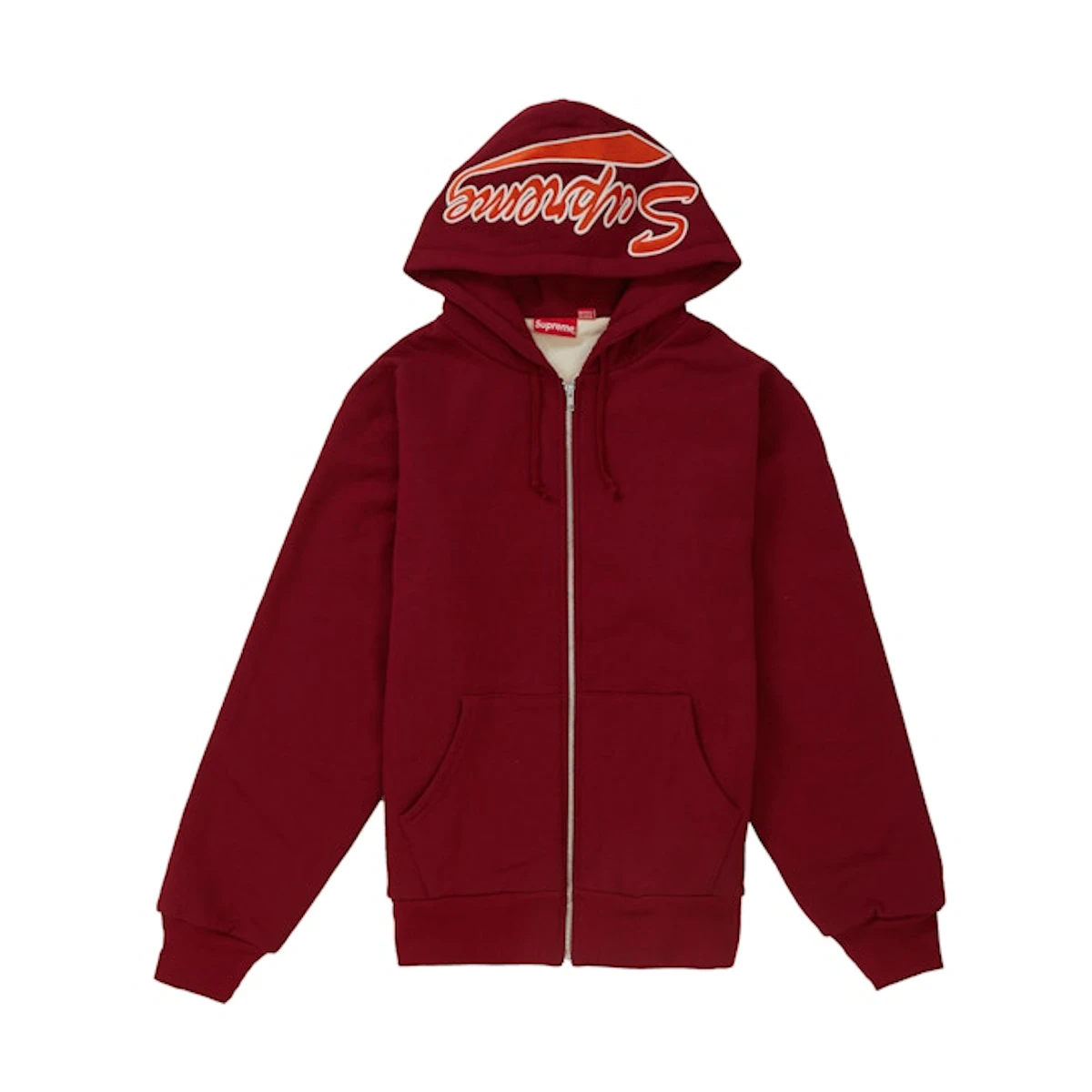 Buy Supreme Thermal Zip Up Sweatshirt Cardinal Novelship