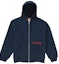 Buy Supreme Thermal Zip Up Sweatshirt Navy