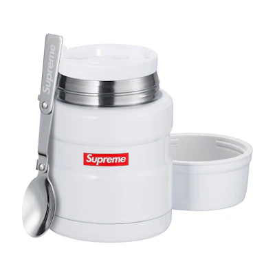Supreme Thermos Stainless King Food Jar and Spoon White