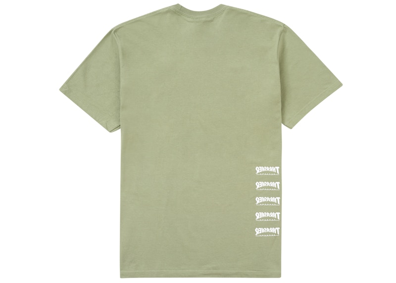 Supreme Thrasher Back Tail Tee Olive 圖 2