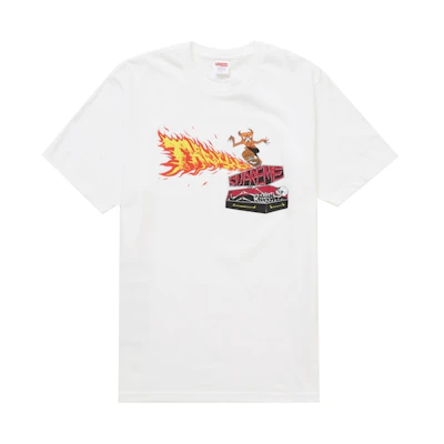 Supreme Thrasher Back Tail Tee White