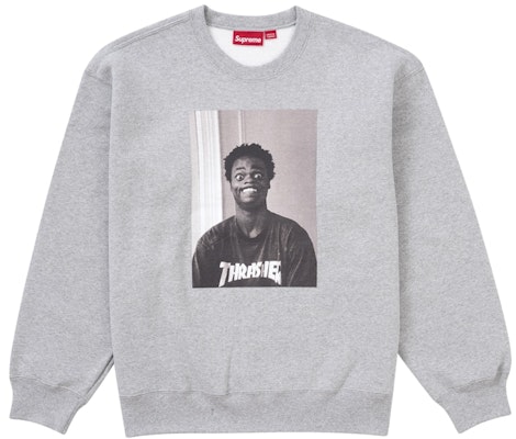 Supreme Thrasher Sudadera Heather Grey Buy Supreme Thrasher Sudadera Heather Grey