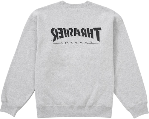 Supreme Thrasher Sudadera Heather Grey Order Supreme Thrasher Sudadera Heather Grey